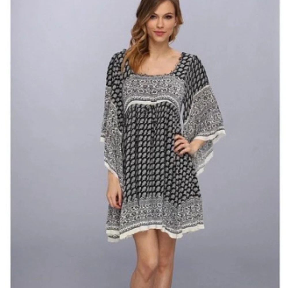 Free People Heart of Gold Mini Dress Bohemian Festival Boho Floral - Picture 4 of 15